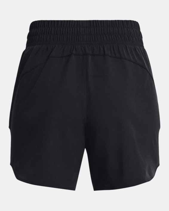 Pantalón corto tejido de 13 cm UA Flex para mujer, Black, pdpMainDesktop image number 6